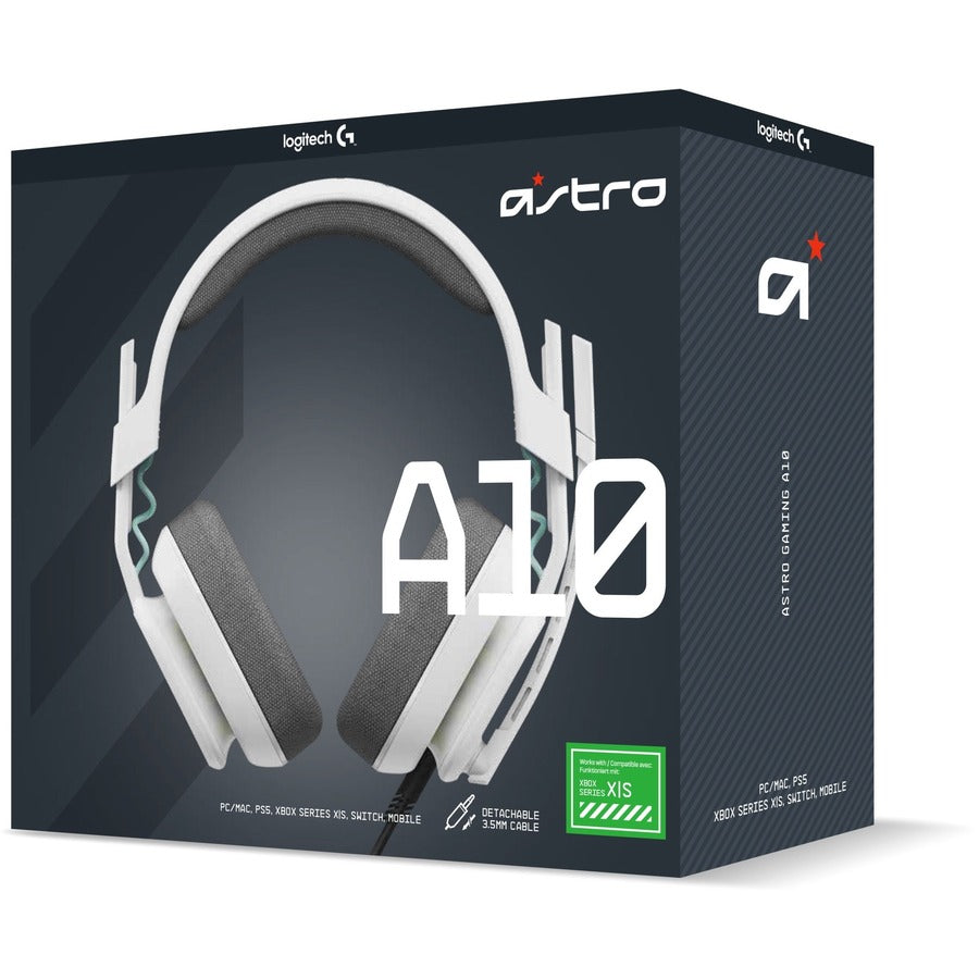 Astro A10 Headset, A10 Headset A10 Volume Cable, 1.57", White, Wired
