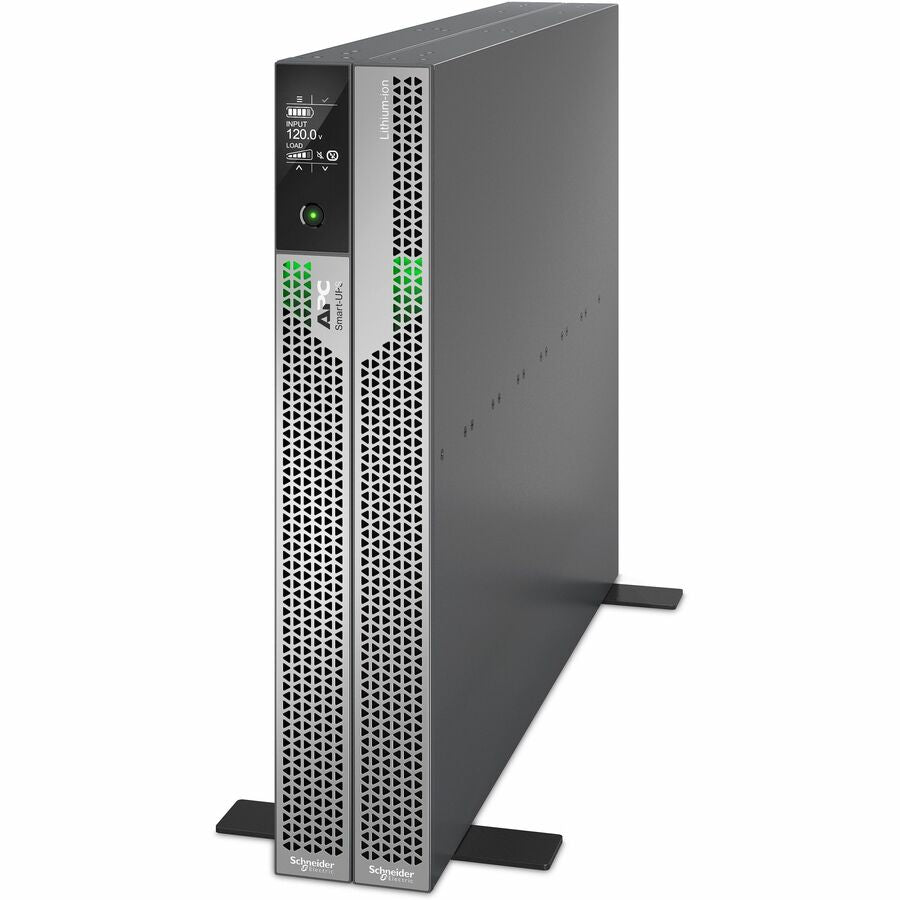 Schneider APC Smart-UPS Ultra On-Line, 2200VA, Lithium-ion, Rack/Tower 1U, 120V, 5x 5-20R, 1x L5-20R NEMA outlets, SmartConnect, Extended runtime, W/rail kit