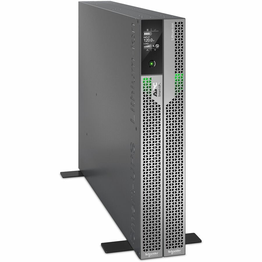 Schneider APC Smart-UPS Ultra On-Line, 2200VA, Lithium-ion, Rack/Tower 1U, 120V, 5x 5-20R, 1x L5-20R NEMA outlets, SmartConnect, Extended runtime, W/rail kit