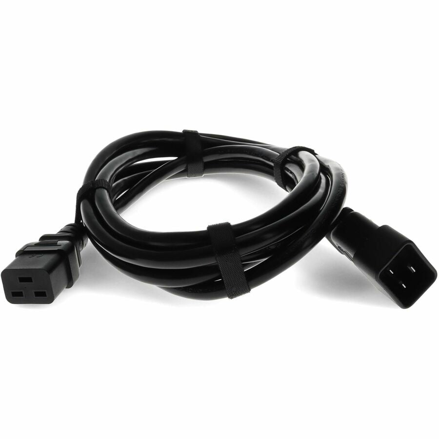 AddOn 15ft C19 Female to C20 Male 12AWG 100-250V at 10A Black Power Cable