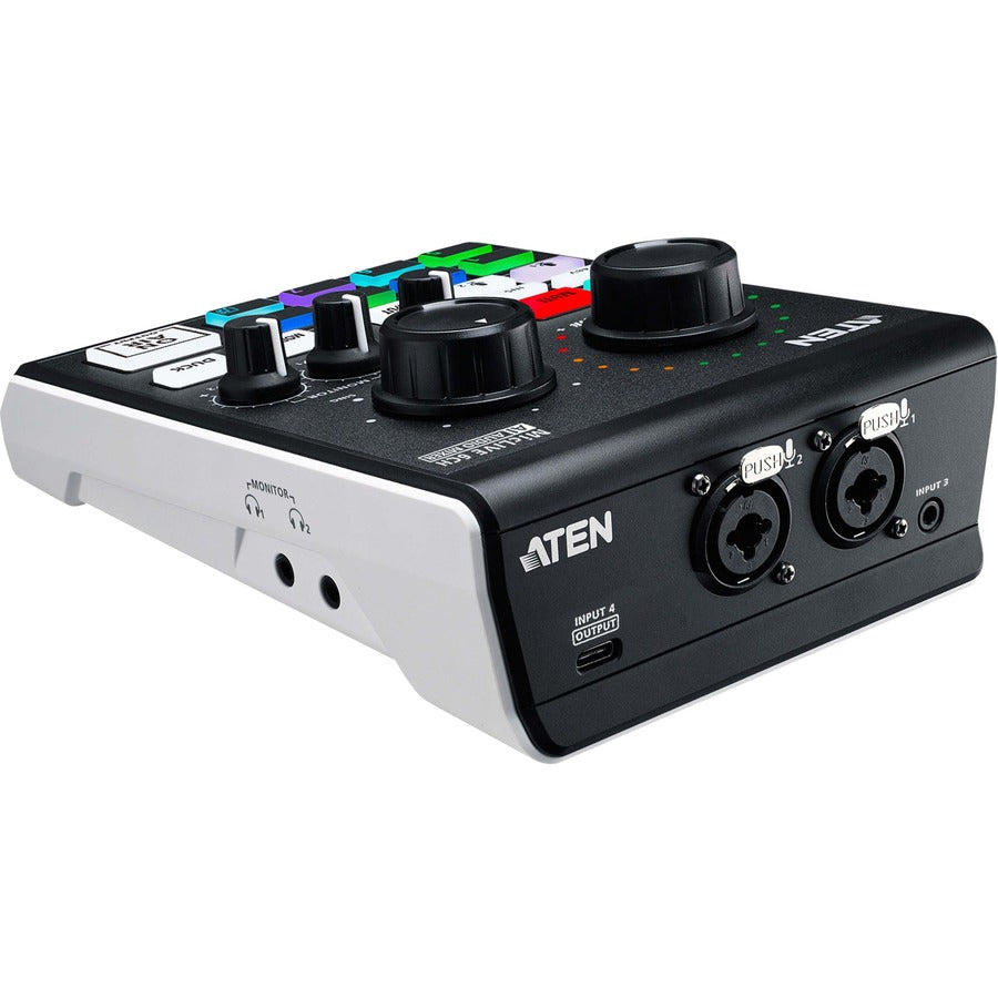 ATEN UC8000 Podcast AI Audio Mixer | MicLIVE 6-CH
