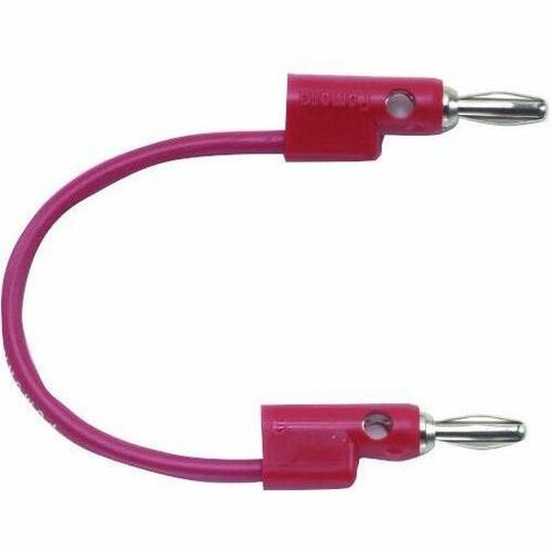 Pomona Test Lead,Pvc,Plug-Plug,Stacking,Red, 18 AWG, Audio Cable, B-72-2