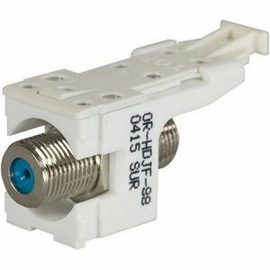 LEGRAND Ortronics HDJ F Connector, F/F 75 Ohm, Cloud White, Female, HDJF-88