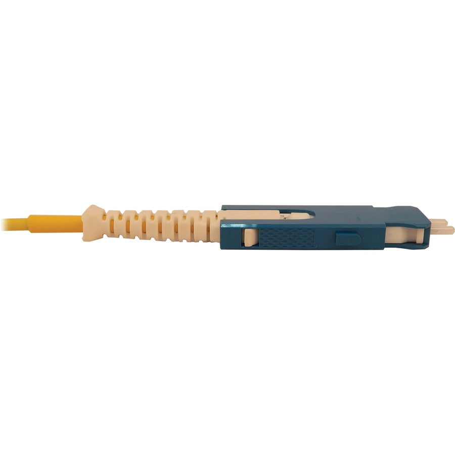 Eaton Tripp Lite Series 40/100/400G Singlemode 9/125 OS2 Breakout Fiber Optic Cable (12F MTP/MPO-APC to 4x Duplex SN-UPC F/M), LSZH, Yellow, 1 m (3.3 ft.)