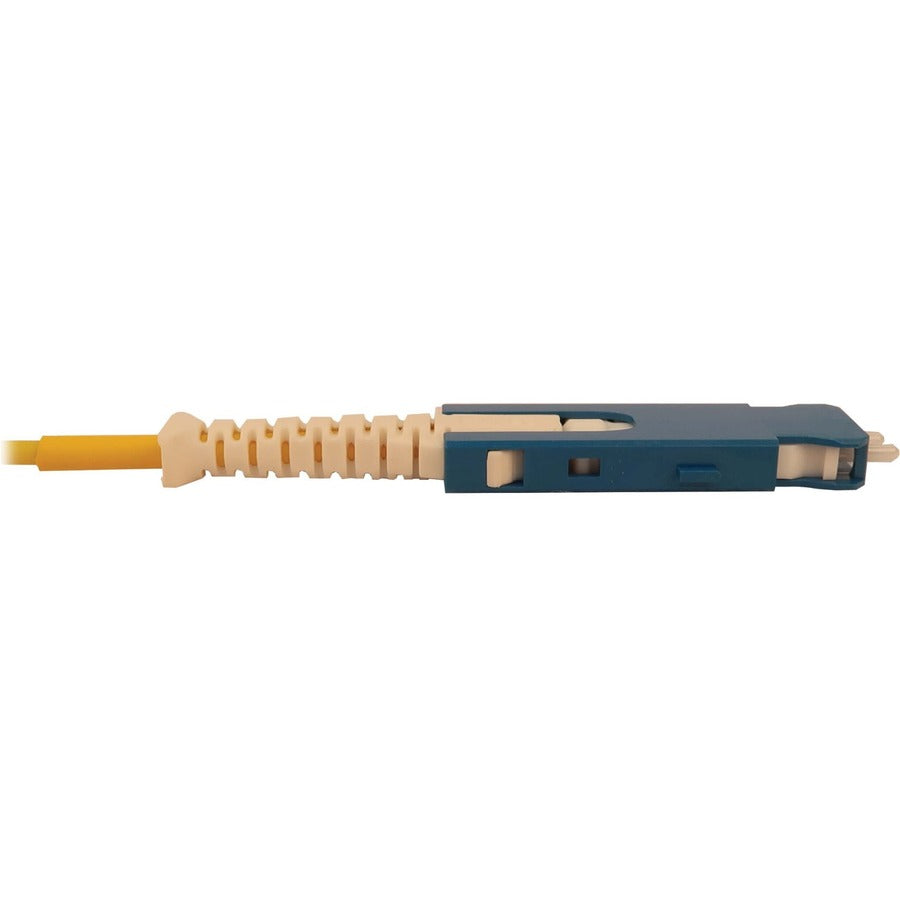 Eaton Tripp Lite Series 40/100/400G Singlemode 9/125 OS2 Breakout Fiber Optic Cable (12F MTP/MPO-APC to 4x Duplex SN-UPC F/M), LSZH, Yellow, 1 m (3.3 ft.)