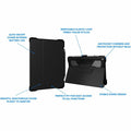 MAXCases Extreme Folio-X2 for iPad 9 (7/8) 10.2" (2021) (New Wipeable Material) (Black)