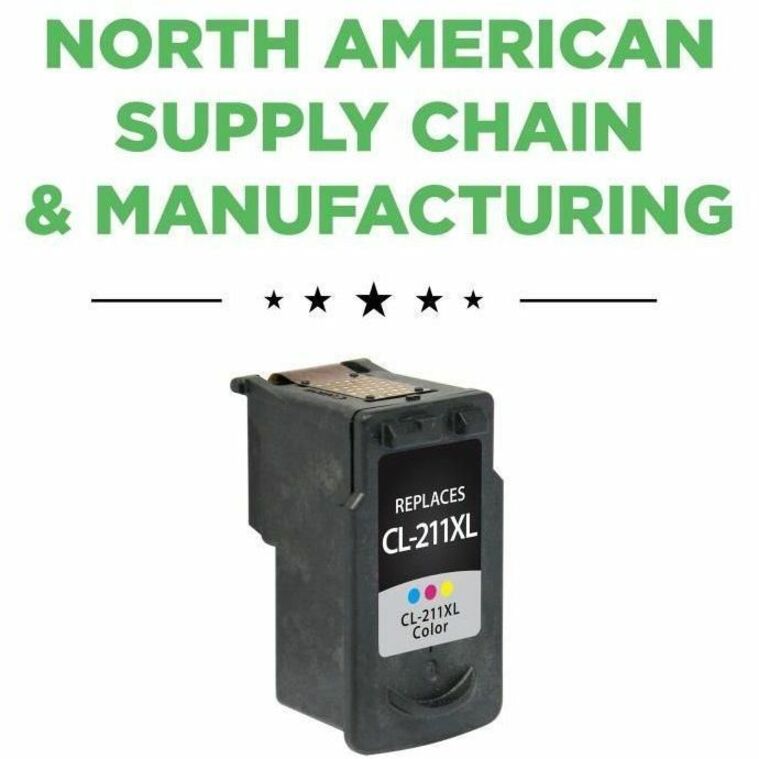 Clover Imaging Remanufactured High Yield Color Ink Cartridge for Canon CL-211XL (2975B001)