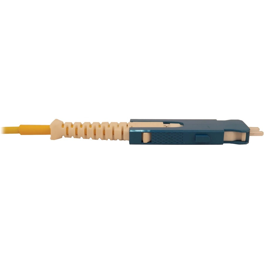 Eaton Tripp Lite Series 40/100/400G Singlemode 9/125 OS2 Fiber Optic Cable (Duplex SN-UPC to Duplex LC-UPC M/M), LSZH, Yellow, 1 m (3.3 ft.)
