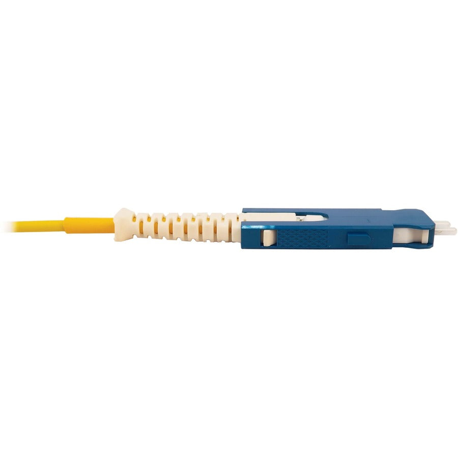 Eaton Tripp Lite Series 400G Singlemode 9/125 OS2 Fiber Optic Cable (Duplex SN-UPC M/M), LSZH, Yellow, 5 m (16.4 ft.)