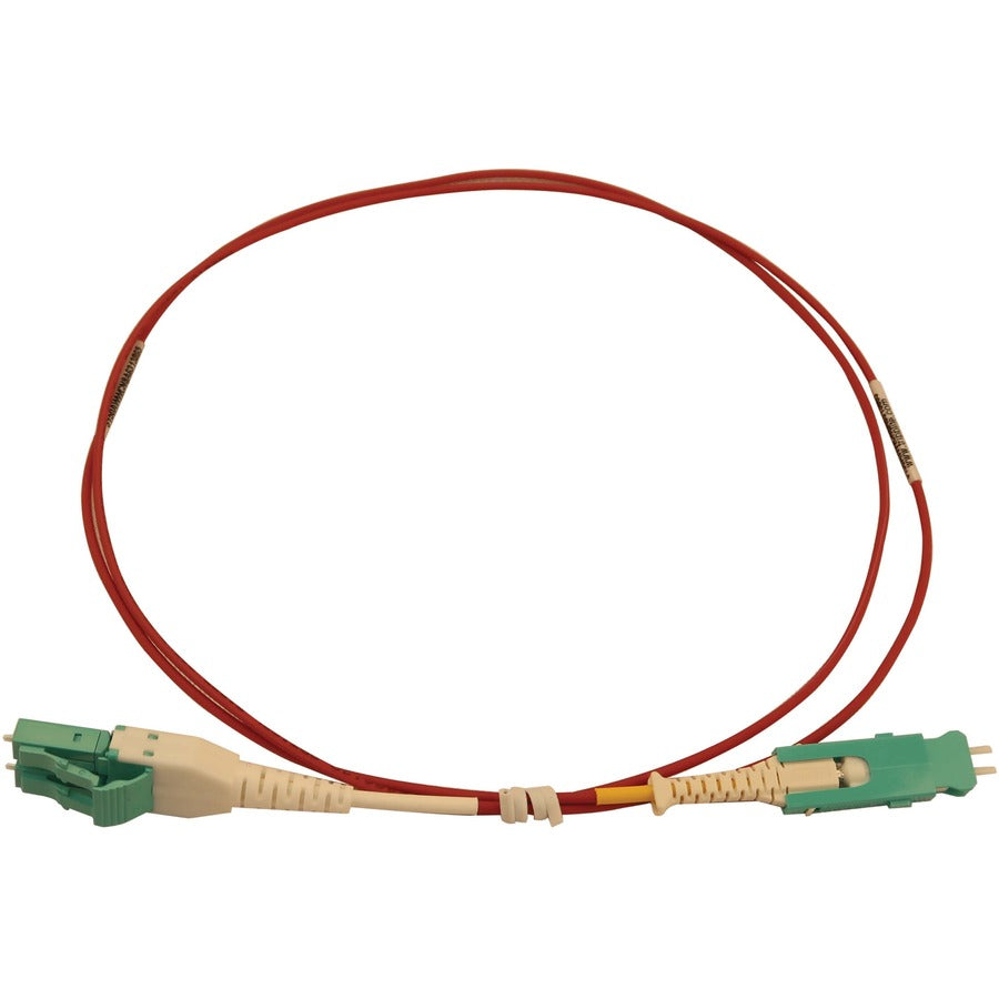 Eaton Tripp Lite Series 40/100/400G Multimode 50/125 OM4 Fiber Optic Cable (Duplex SN-PC to Duplex LC-PC M/M), LSZH, Magenta, 1 m (3.3 ft.)