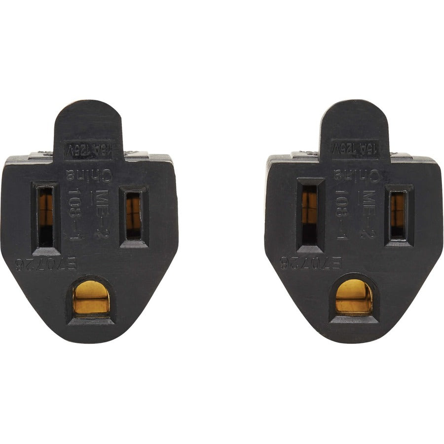 Eaton Tripp Lite Series Extension Cord Y Splitter, NEMA 5-15P to 2x NEMA 5-15R - Heavy Duty, 15A, 120V, 14 AWG, 1 ft. (0.3 m), Black