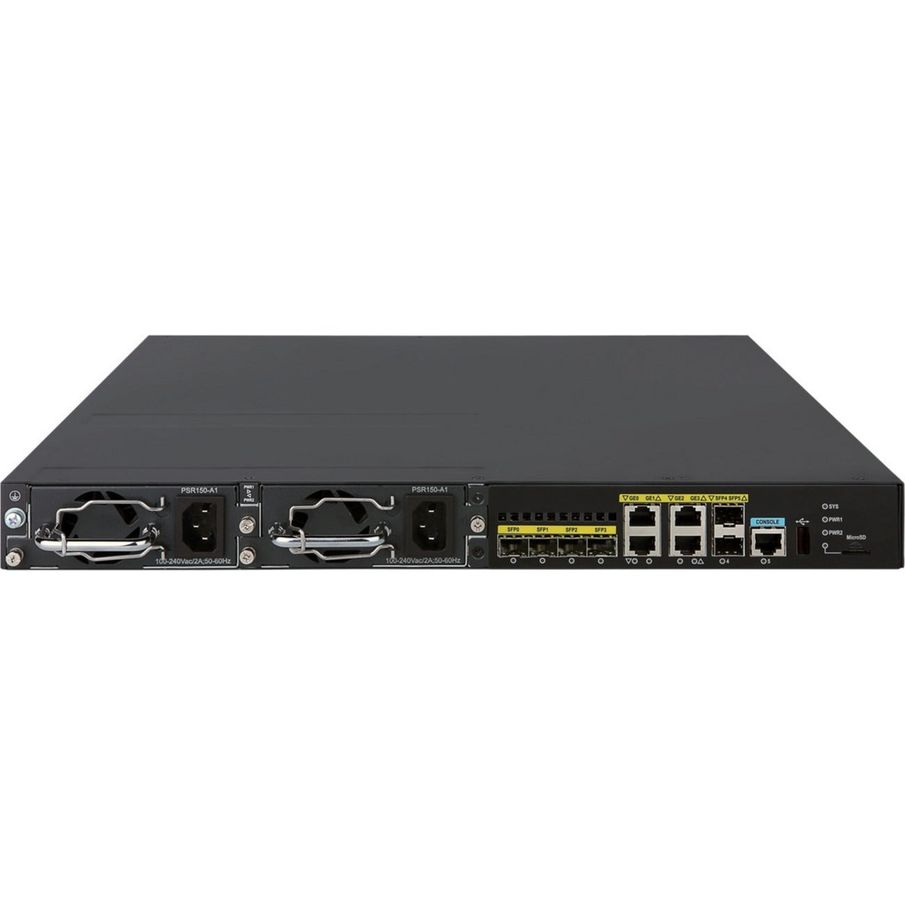 HPE FlexNetwork MSR3016 AC Router, 1000Base-X, 9.92 lb, Gigabit Ethernet, Smart Interface Card (SIC)
