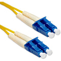 NSI ENET LC to LC OM3 50/125 10G Multimode Duplex Yellow Fiber Cable 12 Meter