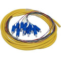 NSI ENET 12 Fiber OS2 9/125 Single-mode Color Coded SC UPC Simplex to 900um Pigtail (9.84FT) 3 Meter