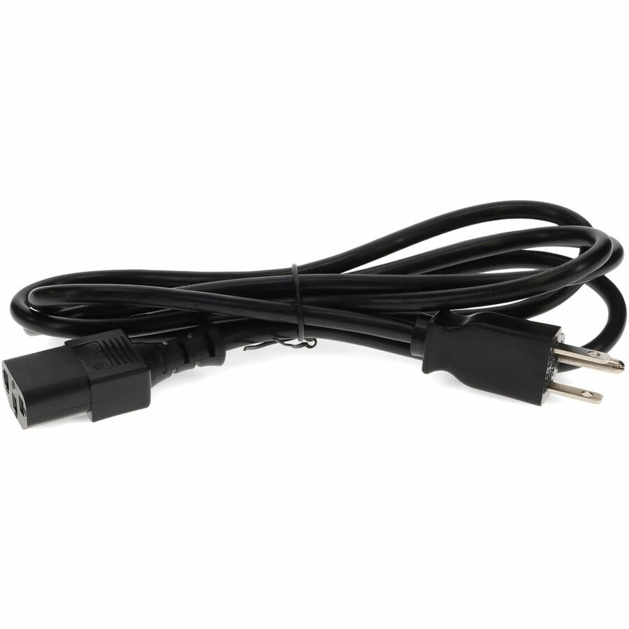 AddOn 15ft NEMA 5-15P Male to C13 Female 18AWG 100-250V at 10A Black Power Cable