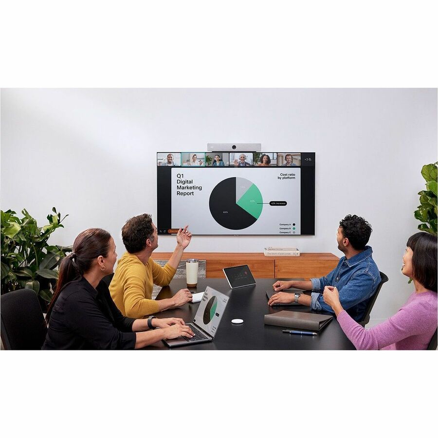 Cisco Webex Room Bar (First Light Color) with Table-stand Room Navigator