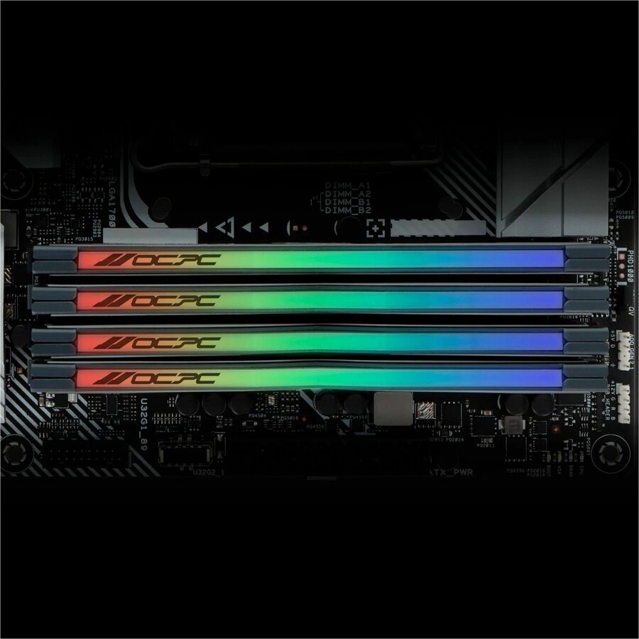 VISIONTEK OCPC PISTA DDR5 RGB Memory - 32GB (2x16GB) - 5200MHz - CL36 - DIMM - Desktop - 32 GB, 288-pin, 5200 m