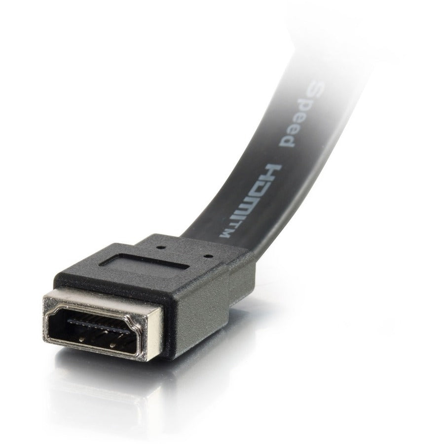 C2G HDMI Pass Through Decorative Wall Plate with One Keystone - White