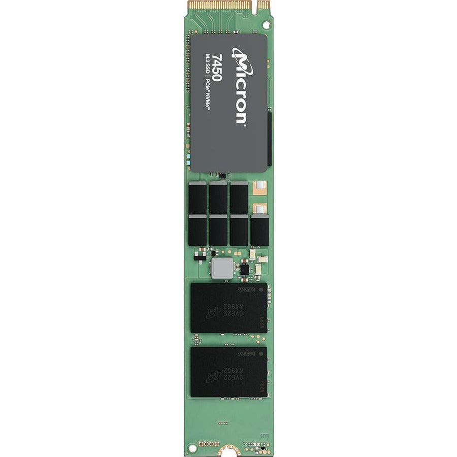 Micron 7450 PRO 3.84 TB Solid State Drive - M.2 22110 Internal - PCI Express NVMe (PCI Express NVMe 4.0 x4) - Read Intensive -