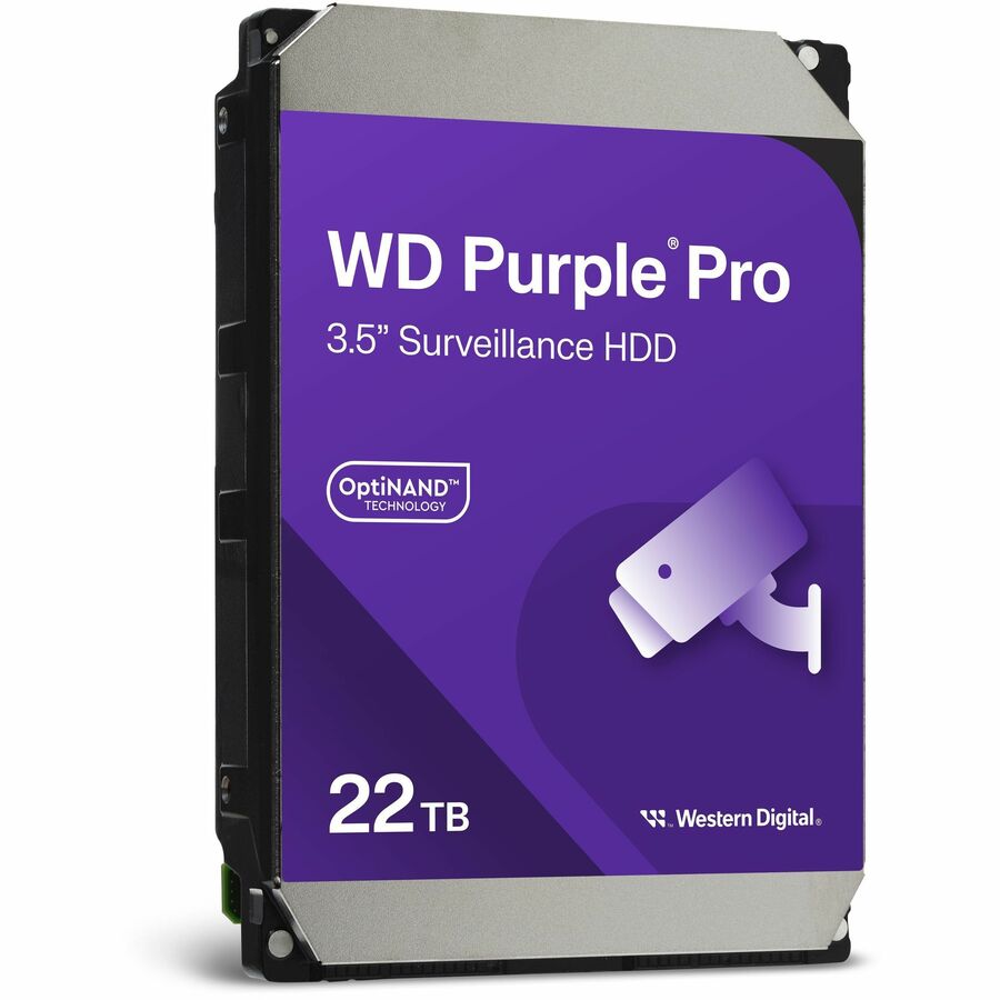 WESTERN WD 22 TB Hard Drive - 3.5" - SATA - Purple, WD221PURP-20PK