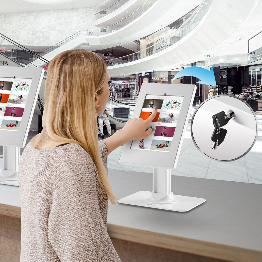 SIIG Lockable Countertop Kiosk Stand for iPad
