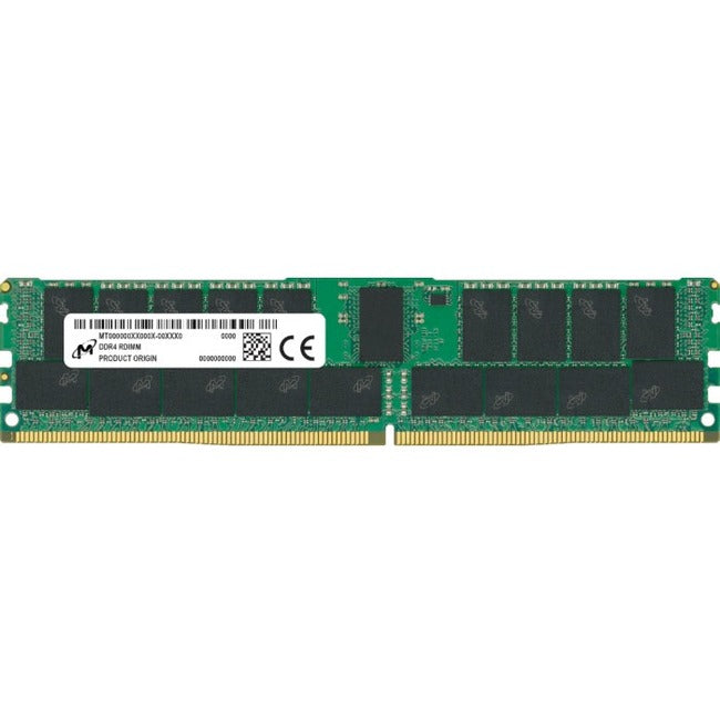Micron DDR4 RDIMM 32G 2Rx8 3200 CL22, 288-pin, 32GB DDR4 SDRAM Memory Module, MTA18ASF4G72PDZ-3G2R