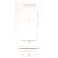 Legrand C2G 6-Port Single Gang Multimedia Keystone Wall Plate - White