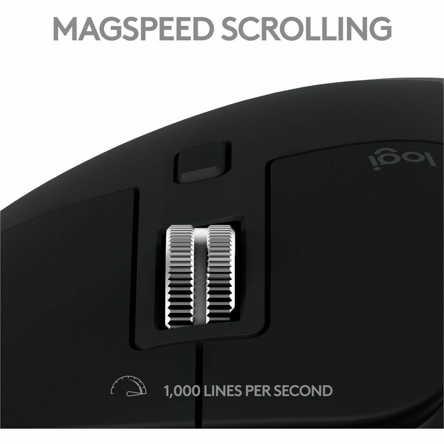 Logitech MX Master 3S for Mac - Wireless Bluetooth Mouse with Ultra-fast Scrolling, 8K DPI, Quiet Clicks, Space Gray