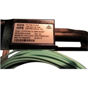 HPE Hewlett Packard Enterprise Replacement Parts Business InfiniBand HDR 200Gb QSFP56 to QSFP56 20m Active Optical Cable