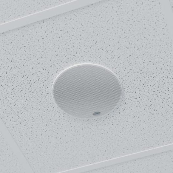Vaddio EasyIP 2-way Ceiling Mountable, In-wall, Flush Mount, Recessed Mount Speaker - 25 W RMS - White - TAA Compliant