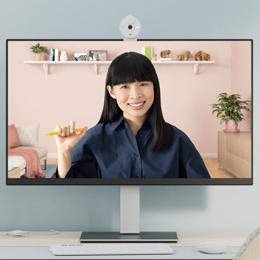 Logitech BRIO Webcam - 2 Megapixel - 30 fps - Off White - USB Type C - Retail