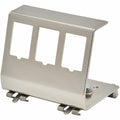 Eaton Tripp Lite Series 3-Port Metal DIN-Rail Mounting Module for Snap-In Keystone Jacks and Couplers, Silver, TAA