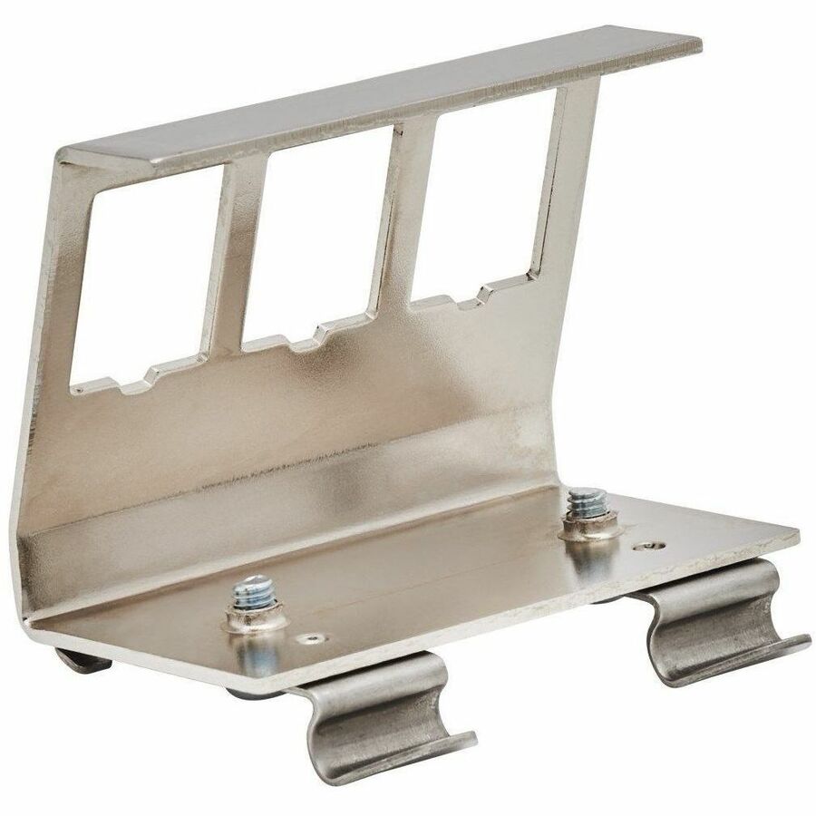 Eaton Tripp Lite Series 3-Port Metal DIN-Rail Mounting Module for Snap-In Keystone Jacks and Couplers, Silver, TAA