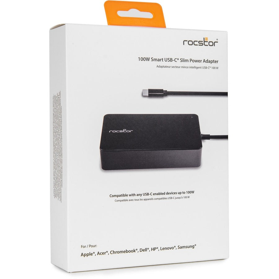 Rocstor 100W Smart USB-C Laptop Power Adapter Charger