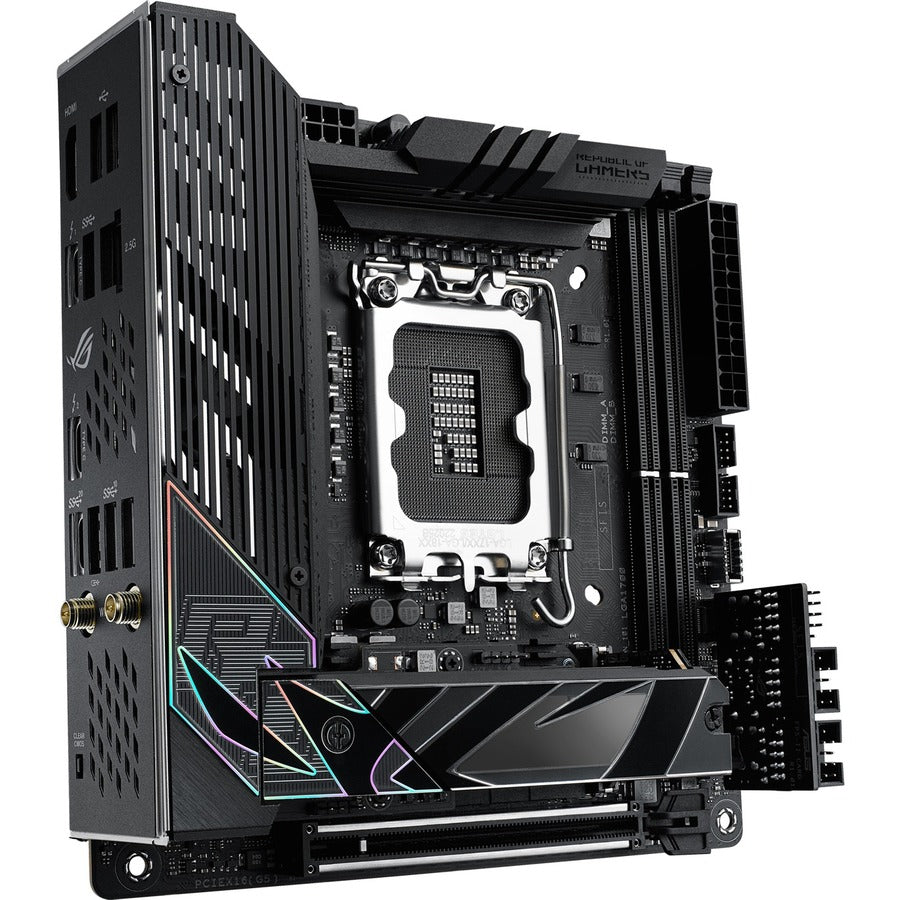 Asus ROG Strix STRIX Z790-I GAMING WIFI Gaming Desktop Motherboard - Intel Z790 Chipset - Socket LGA-1700 - Mini ITX