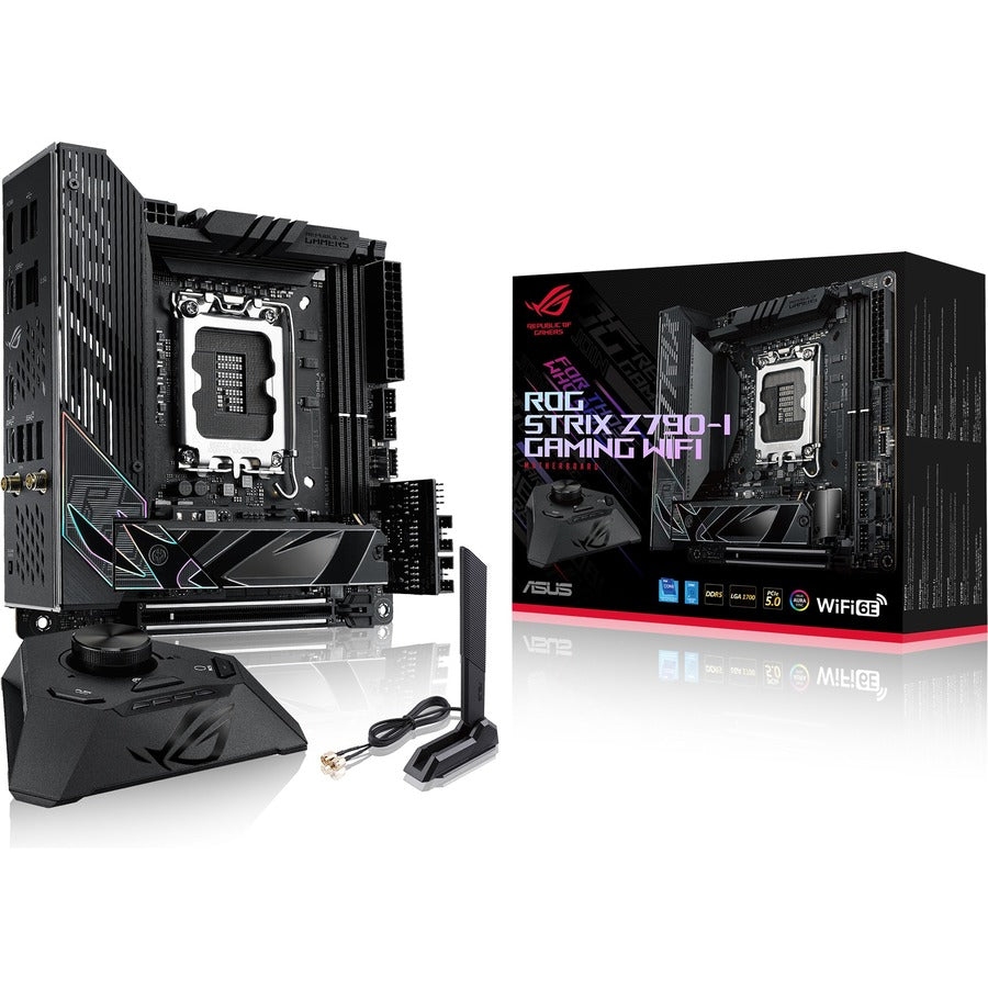 Asus ROG Strix STRIX Z790-I GAMING WIFI Gaming Desktop Motherboard - Intel Z790 Chipset - Socket LGA-1700 - Mini ITX
