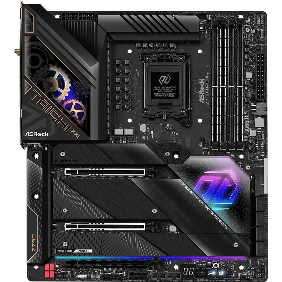 ASRock Z790 TAICHI Gaming Desktop Motherboard - Intel Z790 Chipset - Socket LGA-1700 - Extended ATX