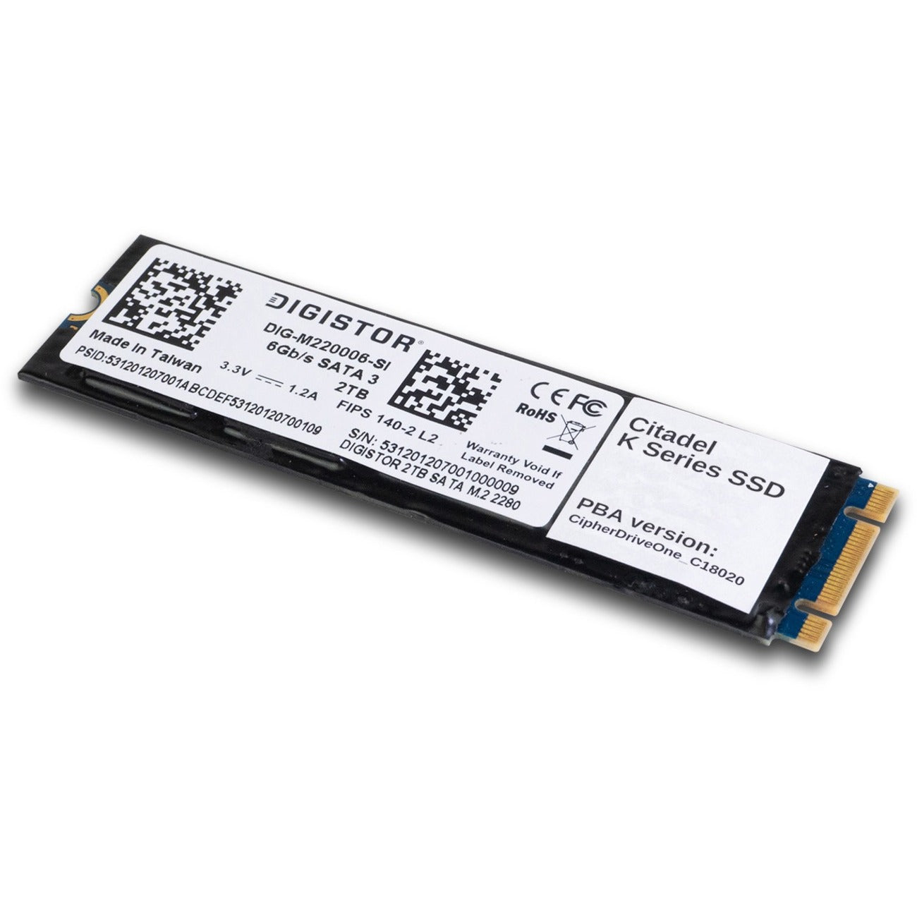 CDSG DIGISTOR Citadel K 512 GB Solid State Drive - M.2 2280 Internal - SATA - TAA Compliant
