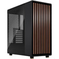 Fractal Design  North Charcoal Black Chassis with Walnut Front and Dark Tinted TG Side Panel Mid-Tower PC Case