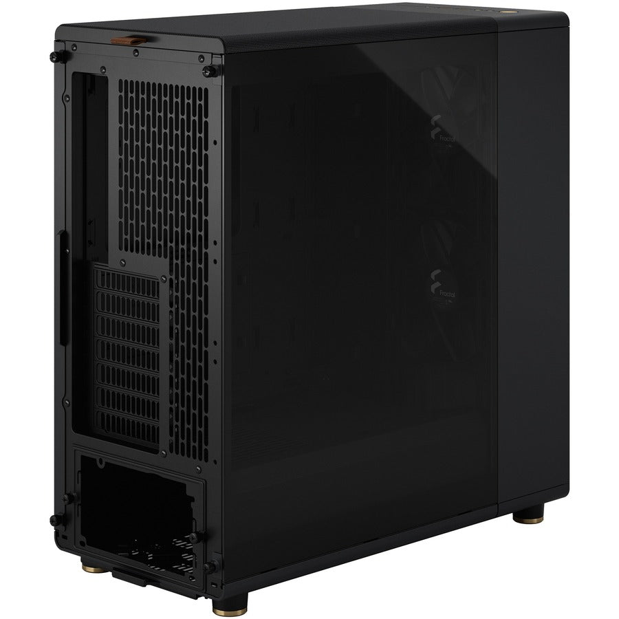 Fractal Design  North Charcoal Black Chassis with Walnut Front and Dark Tinted TG Side Panel Mid-Tower PC Case