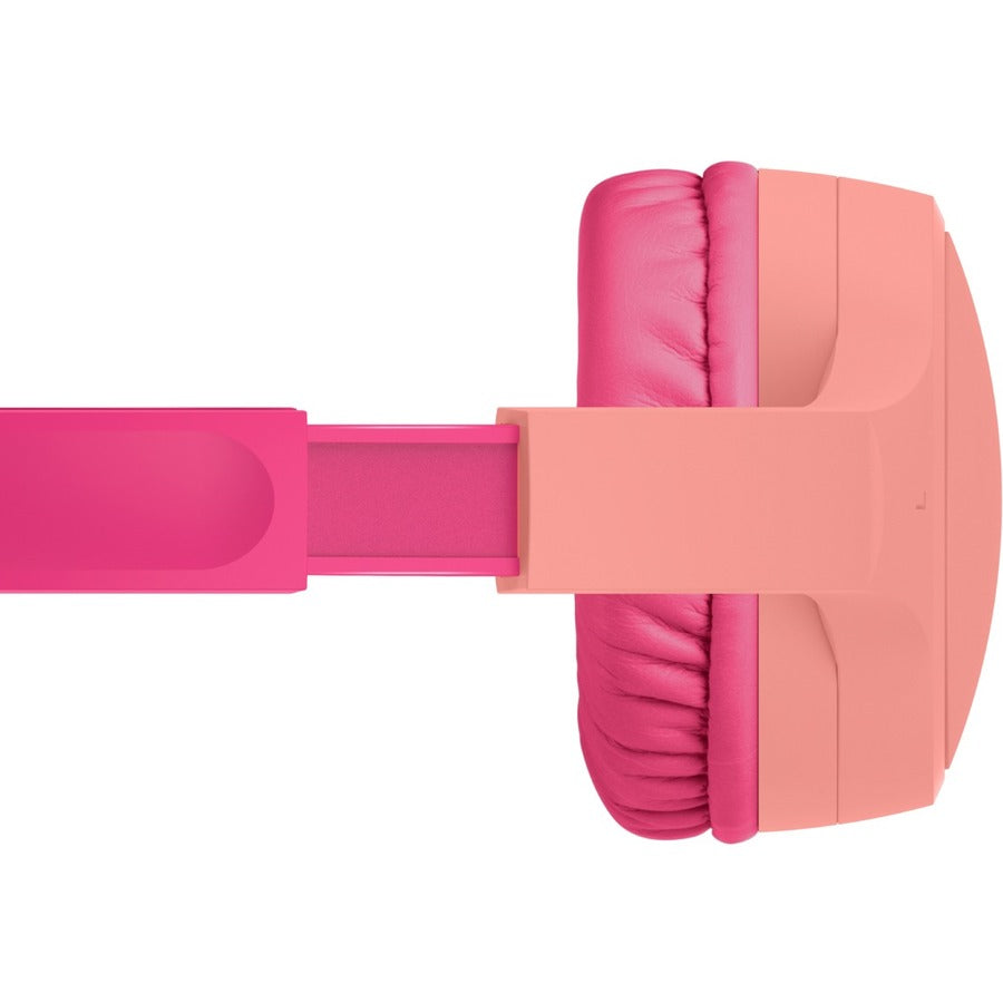 Belkin SOUNDFORM MINI WIRED ON-EAR HEADPHONES FOR KIDS, 1.57 in, AUD004BTPK, Pink