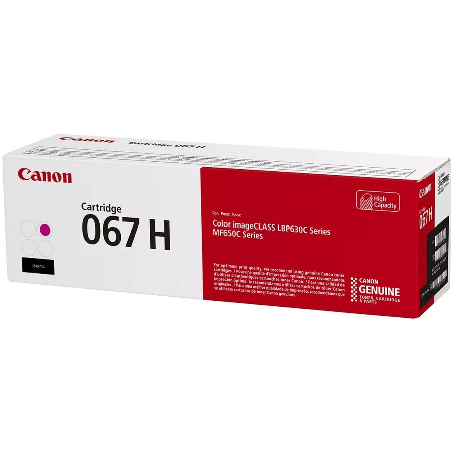 Canon 067 Original High Yield Laser Toner Cartridge - Magenta - 1 Each