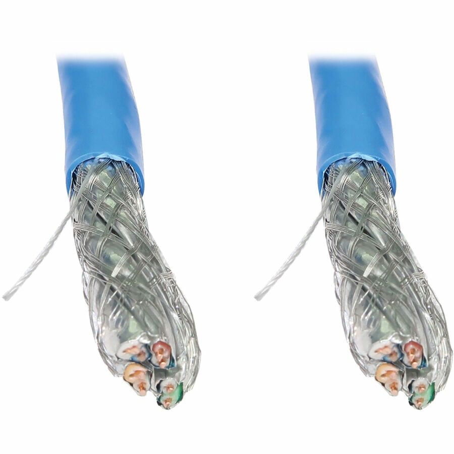 Eaton Tripp Lite Series Cat8 25G/40G Solid Core S/FTP Bulk Ethernet Cable, CMR Rated, Blue, 1000 ft. (305 m)
