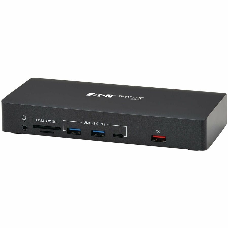 Eaton Tripp Lite Series USB-C Dock, Triple Display - 4K 60 Hz HDMI/DisplayPort, VGA, USB 3.2 Gen 2, USB Hub, Gigabit Ethernet, 100W PD Charging, Antibacterial