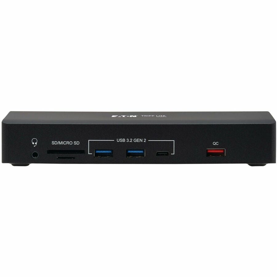 Eaton Tripp Lite Series USB-C Dock, Triple Display - 4K 60 Hz HDMI/DisplayPort, VGA, USB 3.2 Gen 2, USB Hub, Gigabit Ethernet, 100W PD Charging, Antibacterial