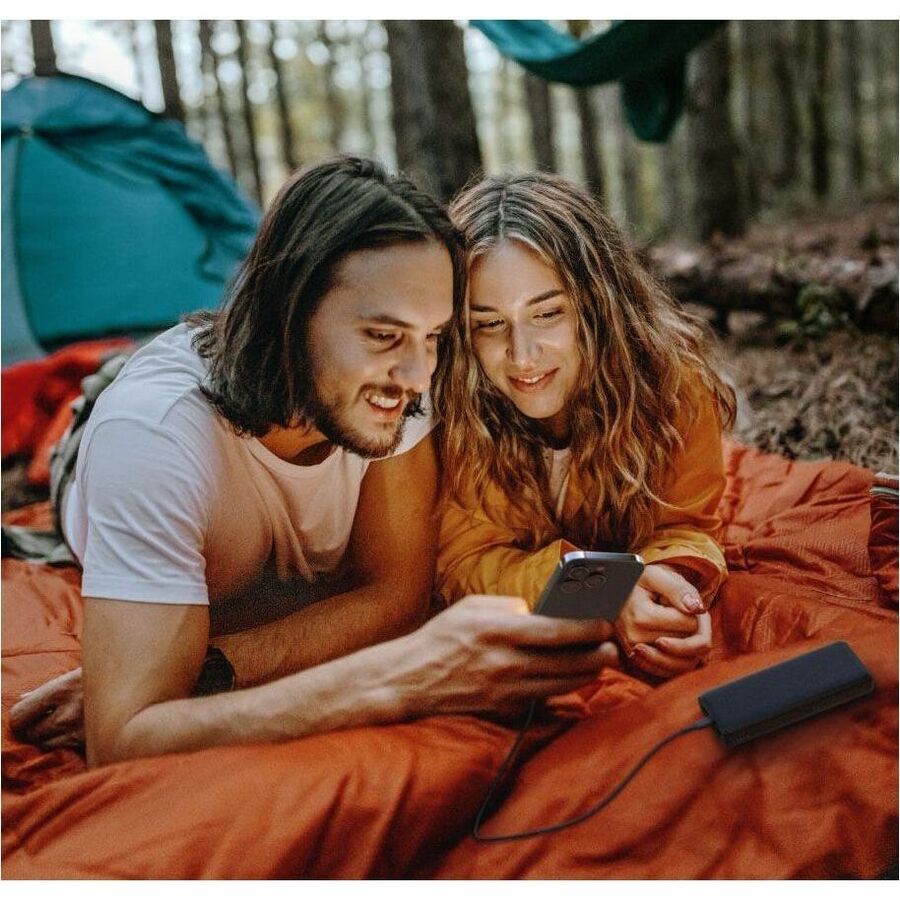 Belkin 20W 3-port USB Power Bank - 20K mAh - 2xUSB-A (12W), 1xUSB-C (15W) - Portable Charger - w/ USB-C to USB-C Cable - Black