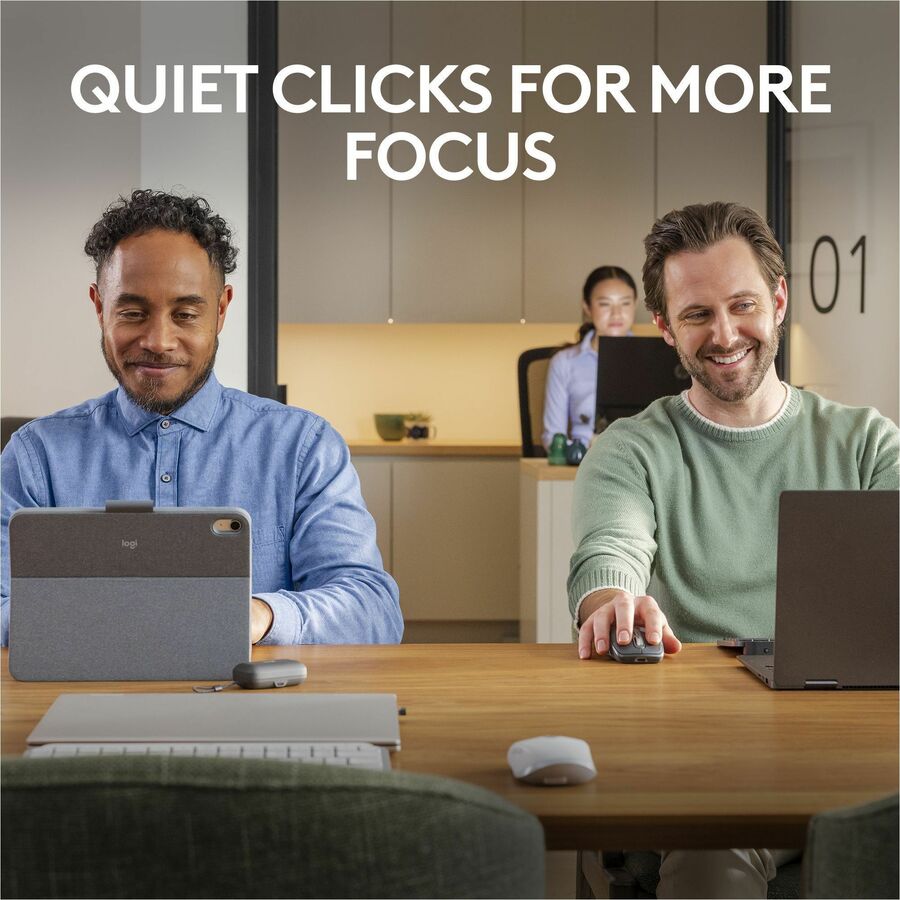 Logitech Mouse Black Chrome Gray 3 hr Charge