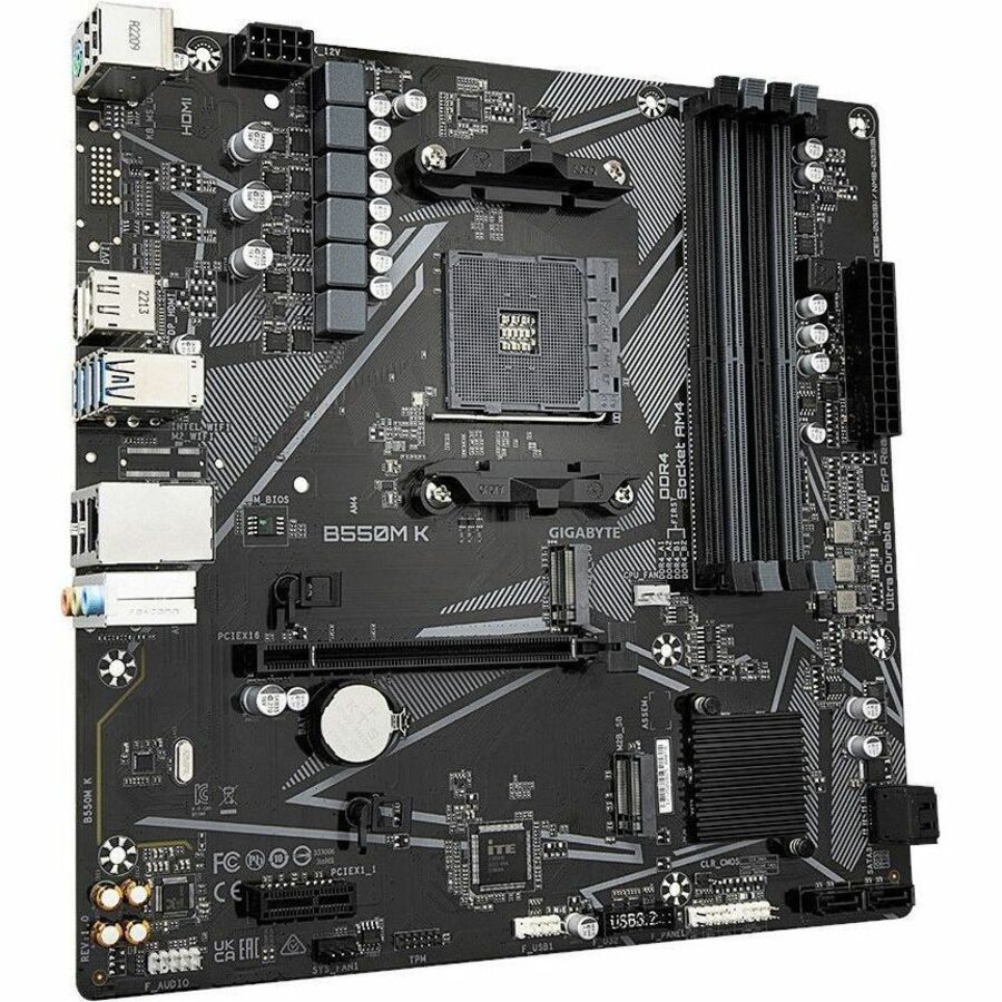 Gigabyte Ultra Durable B550M K Desktop Motherboard - AMD B550 Chipset - Socket AM4 - Micro ATX