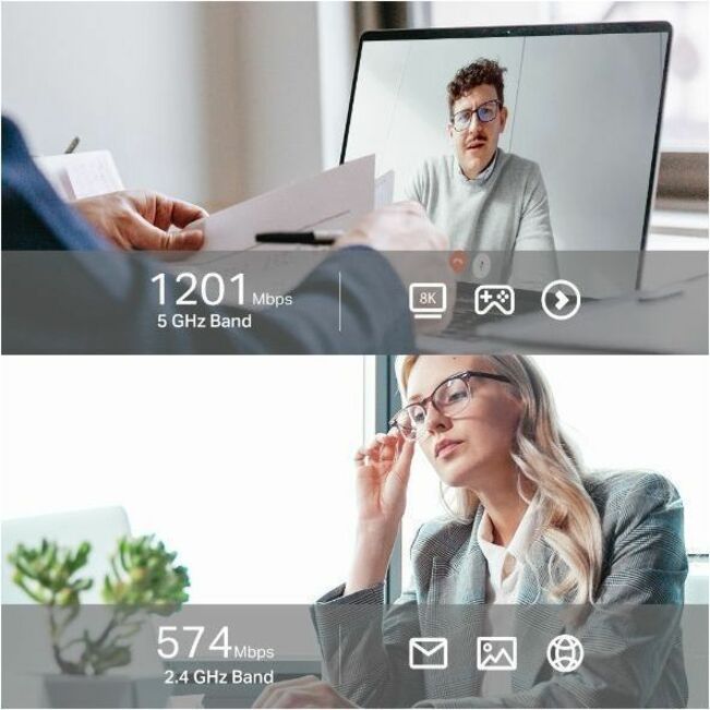 TP-Link Archer TX21UH IEEE 802.11 a/b/g/n/ac/ax Dual Band Wi-Fi Adapter for Desktop Computer, Wireless Router