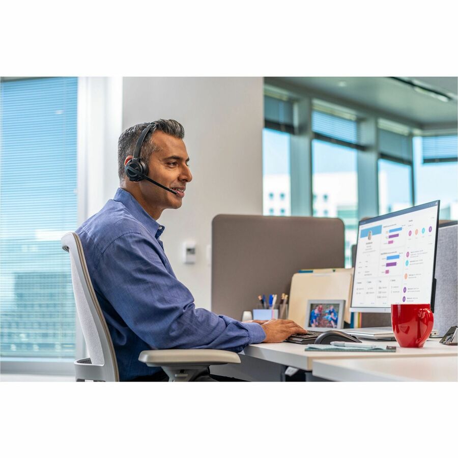 HP Poly Savi 8210 UC DECT 1920-1930 MHz USB-A Headset